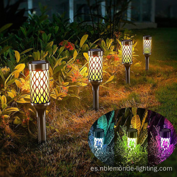 Lámpara de césped de decoración colorida de jardín led solar
